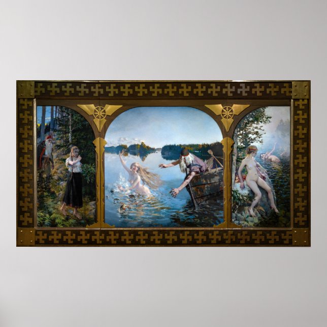 Akseli Gallen-Kallela - Aino Triptych Poster (Front)