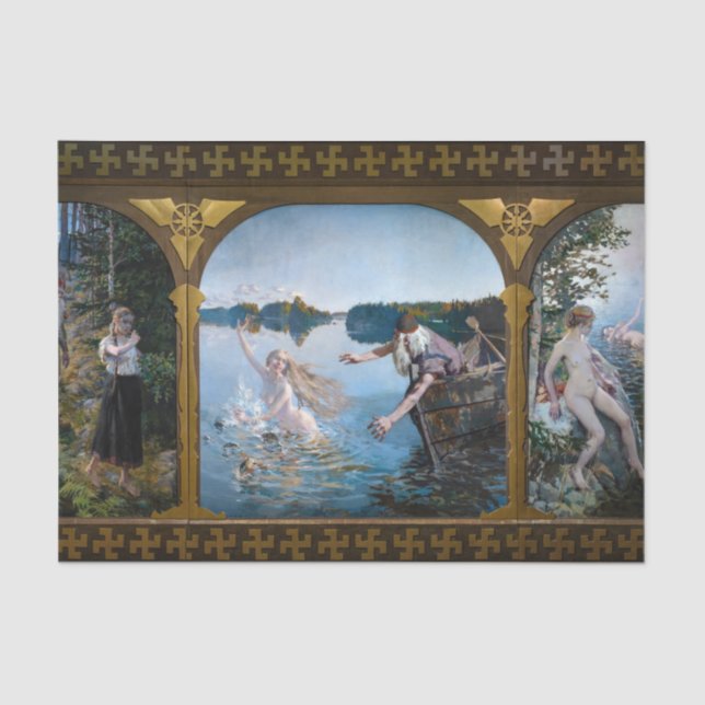 Akseli Gallen-Kallela - Aino Triptych Tissue Paper (Front)