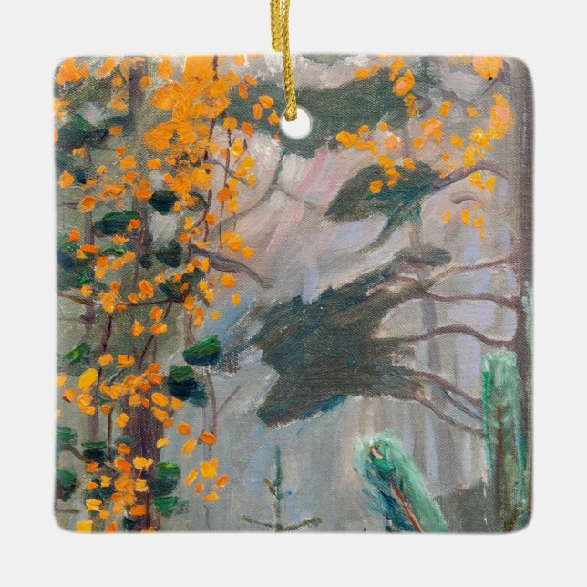 Akseli Gallen-Kallela - Autumn Forest Ceramic Ornament (Front)