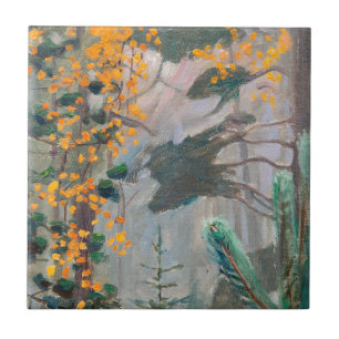 Akseli Gallen-Kallela - Autumn Forest Ceramic Tile
