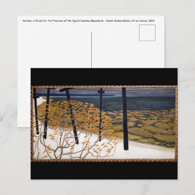 Akseli Gallen-Kallela - Autumn Postcard (Front/Back)