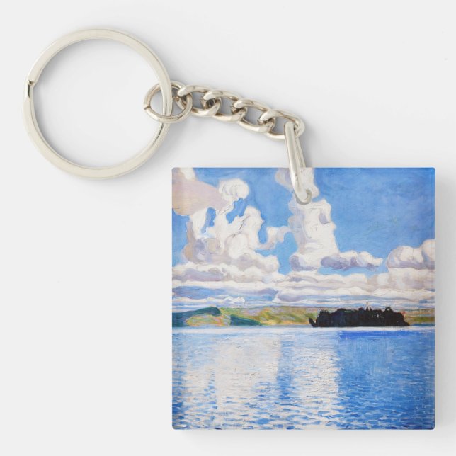 Akseli Gallen-Kallela - Cloud Towers Keychain (Front)