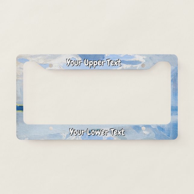 Akseli Gallen-Kallela - Clouds above a Lake License Plate Frame (Front)