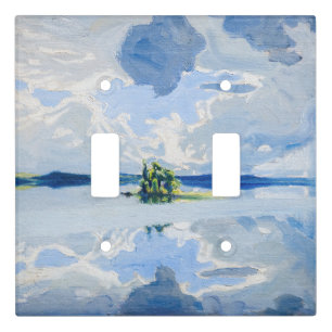 Akseli Gallen-Kallela - Clouds above a Lake Light Switch Cover
