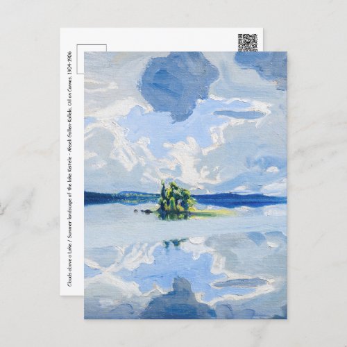 Akseli Gallen_Kallela _ Clouds above a Lake Postcard