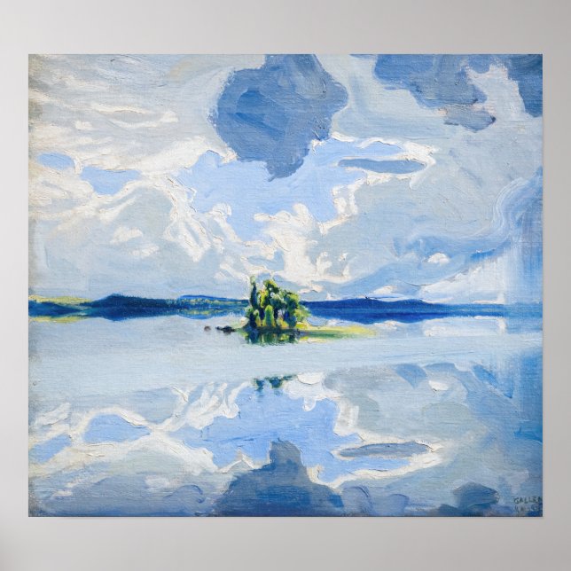 Akseli Gallen-Kallela - Clouds above a Lake Poster (Front)