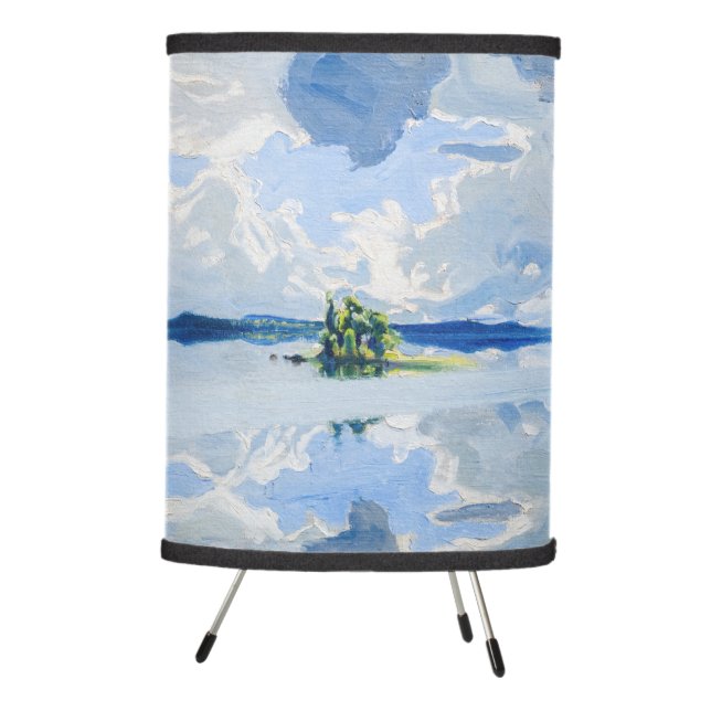 Akseli Gallen-Kallela - Clouds above a Lake Tripod Lamp (Right)