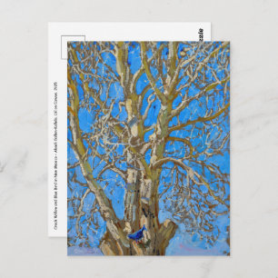 Akseli Gallen-Kallela - Crack Willow and Blue Bird Postcard