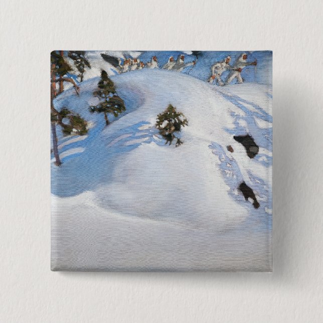 Akseli Gallen-Kallela - February Vision Button (Front)