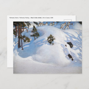 Akseli Gallen-Kallela - February Vision Postcard