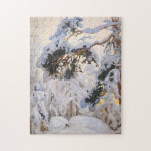 Akseli Gallen-Kallela - Forest in Winter Jigsaw Puzzle