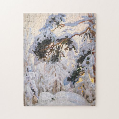 Akseli Gallen_Kallela _ Forest in Winter Jigsaw Puzzle