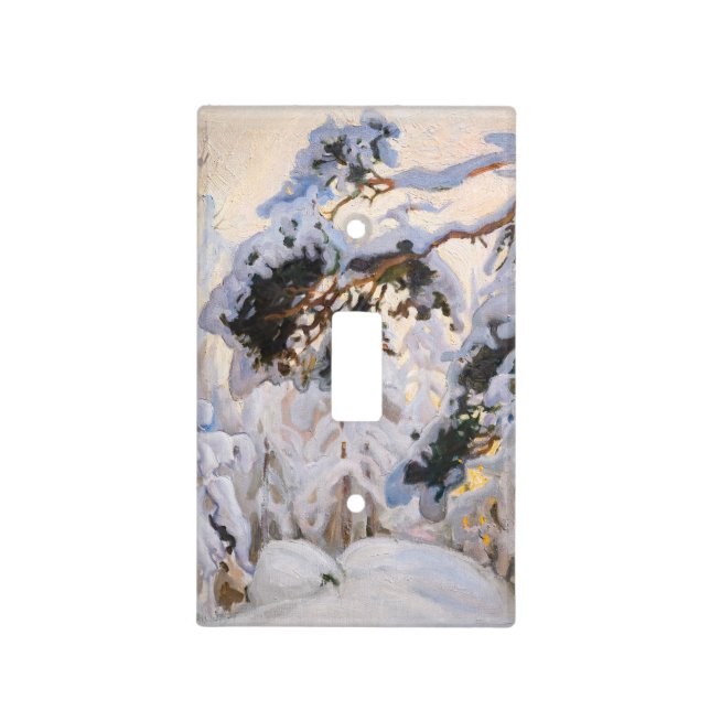 Akseli Gallen-Kallela - Forest in Winter Light Switch Cover (Front)
