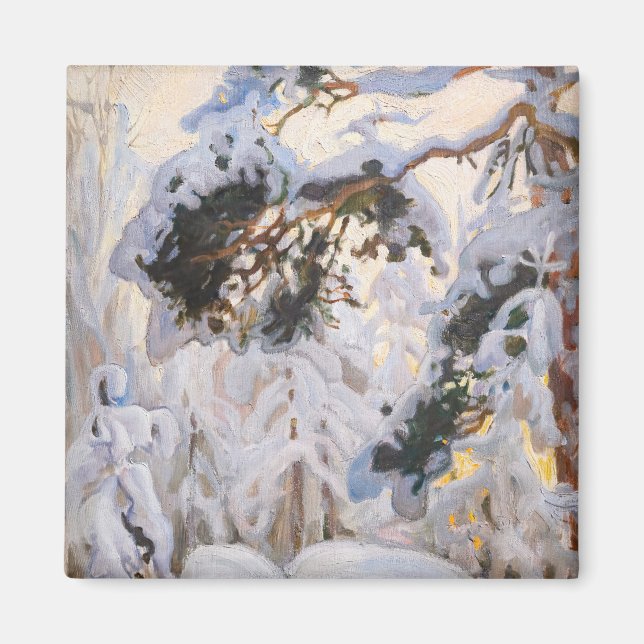 Akseli Gallen-Kallela - Forest in Winter Magnet (Front)