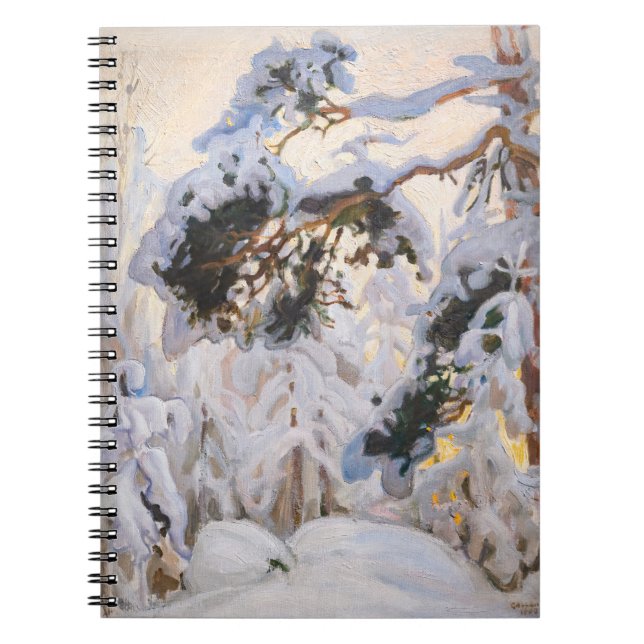 Akseli Gallen-Kallela - Forest in Winter Notebook (Front)
