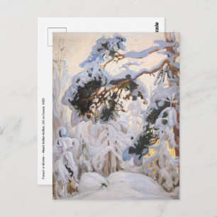 Akseli Gallen-Kallela - Forest in Winter Postcard