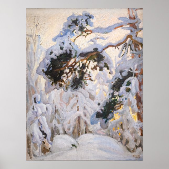 Akseli Gallen-Kallela - Forest in Winter Poster (Front)