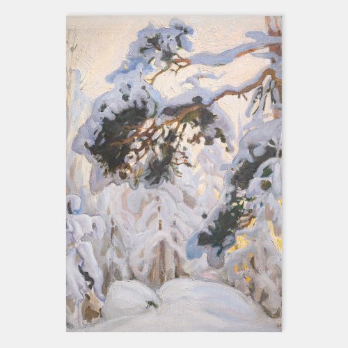 Akseli Gallen_Kallela _ Forest in Winter Wrapping Paper Sheets