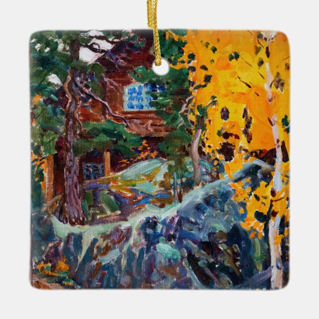 Akseli Gallen-Kallela - Kalela in Autumn Ceramic Ornament (Front)