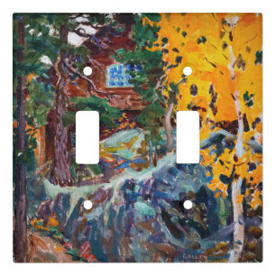 Akseli Gallen-Kallela - Kalela in Autumn Light Switch Cover