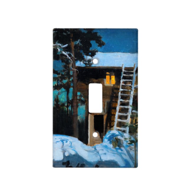 Akseli Gallen-Kallela - Kalela on a Winter Light Switch Cover (Front)