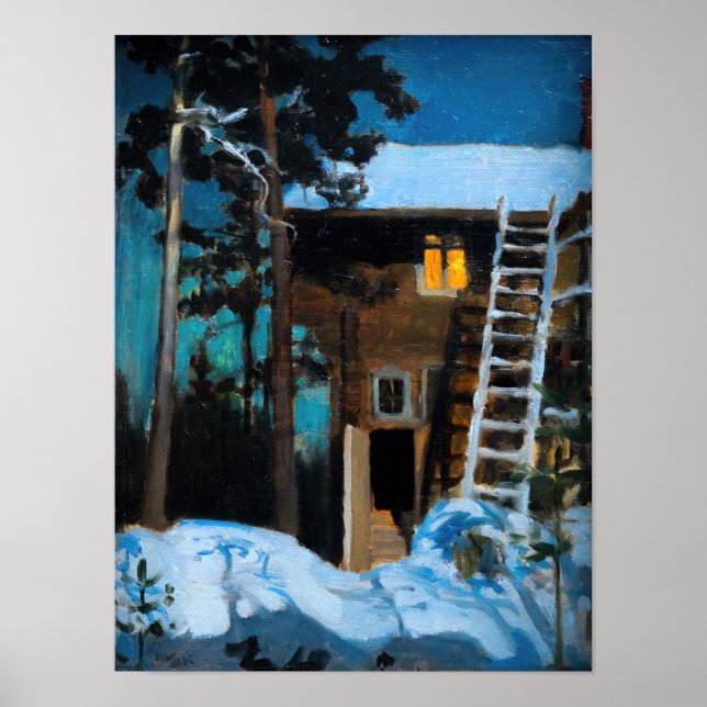 Akseli Gallen-Kallela - Kalela on a Winter Poster (Front)
