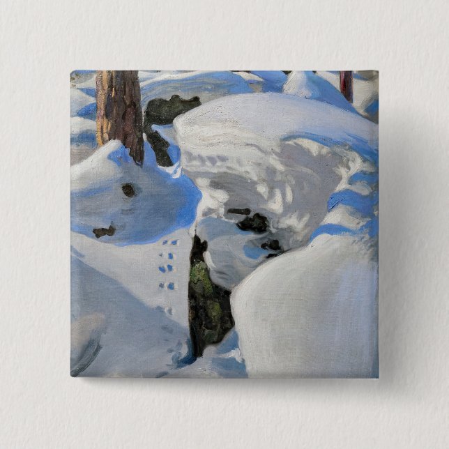 Akseli Gallen-Kallela - Lair of the Lynx Button (Front)