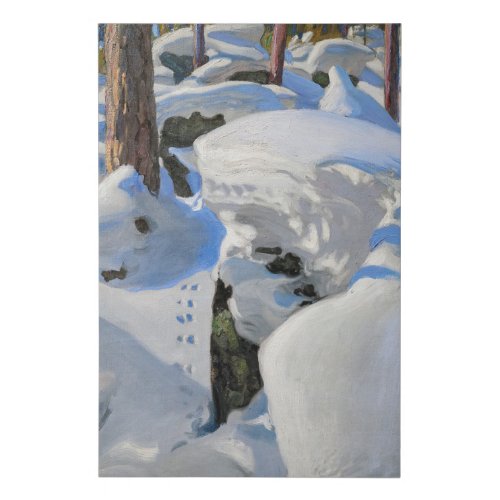 Akseli Gallen_Kallela _ Lair of the Lynx Faux Canvas Print