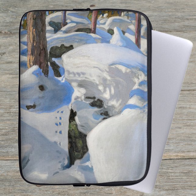 Akseli Gallen-Kallela - Lair of the Lynx Laptop Sleeve (Creator Uploaded)