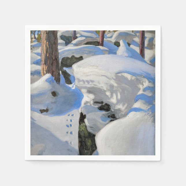Akseli Gallen-Kallela - Lair of the Lynx Napkins (Front)
