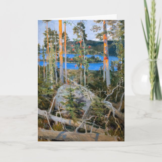 Akseli Gallen-Kallela - Lake in the Wilderness Card (Front)