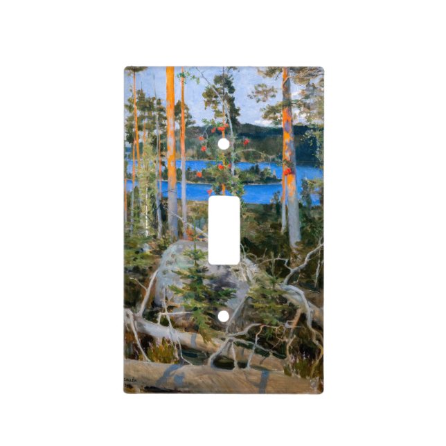 Akseli Gallen-Kallela - Lake in the Wilderness Light Switch Cover (Front)
