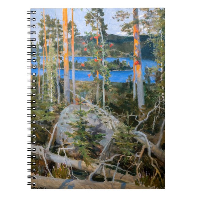 Akseli Gallen-Kallela - Lake in the Wilderness Notebook (Front)