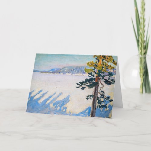 Akseli Gallen_Kallela _ Lake Ruovesi in Winter Card