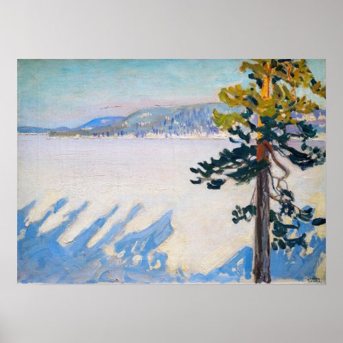 Akseli Gallen_Kallela _ Lake Ruovesi in Winter Poster