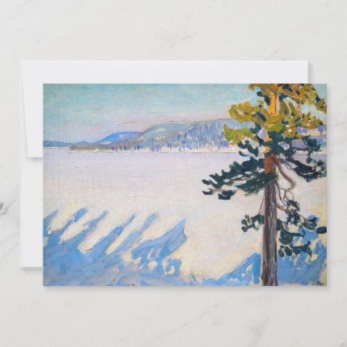 Akseli Gallen_Kallela _ Lake Ruovesi in Winter Thank You Card
