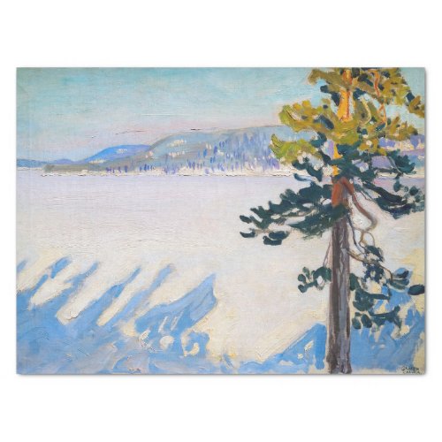 Akseli Gallen_Kallela _ Lake Ruovesi in Winter Tissue Paper