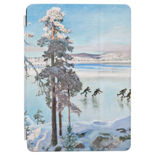 Akseli Gallen_Kallela _ Skaters near Kalela Shore iPad Air Cover