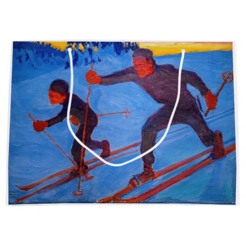 Akseli Gallen_Kallela _ Skiers Large Gift Bag