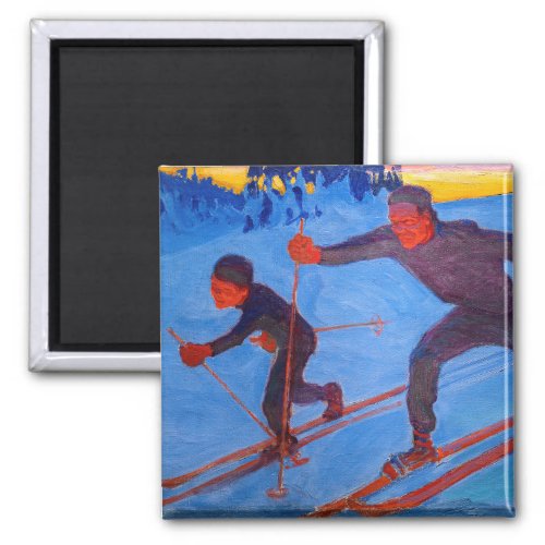 Akseli Gallen_Kallela _ Skiers Magnet