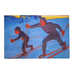 Akseli Gallen-Kallela - Skiers Placemat