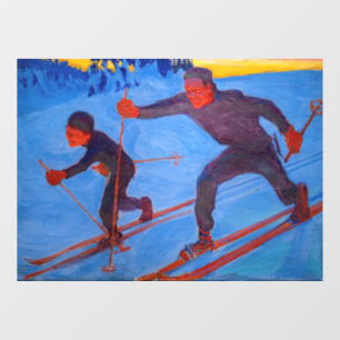 Akseli Gallen-Kallela - Skiers Window Cling