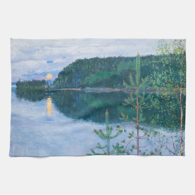 Akseli Gallen-Kallela - Spring Night Kitchen Towel (Horizontal)