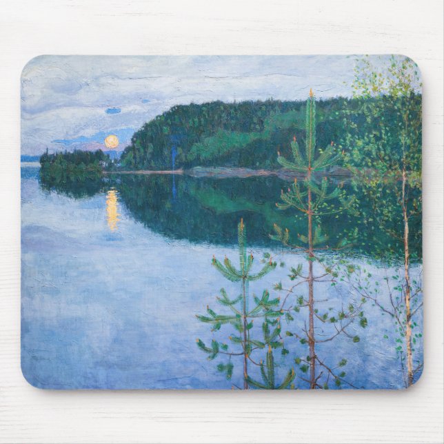 Akseli Gallen-Kallela - Spring Night Mouse Pad (Front)