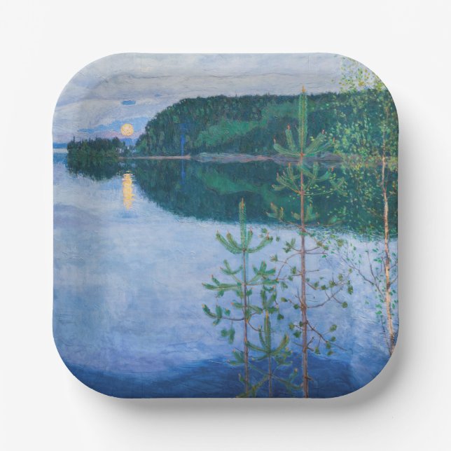 Akseli Gallen-Kallela - Spring Night Paper Plates (Front)