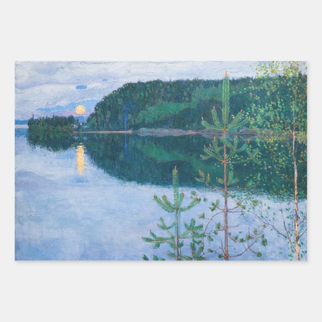 Akseli Gallen-Kallela - Spring Night Wrapping Paper Sheets (Front)