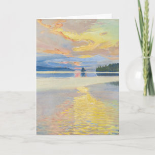 Akseli Gallen-Kallela - Sunset over Lake Ruovesi Card