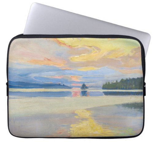 Akseli Gallen_Kallela _ Sunset over Lake Ruovesi Laptop Sleeve