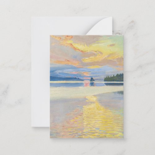 Akseli Gallen_Kallela _ Sunset over Lake Ruovesi Note Card