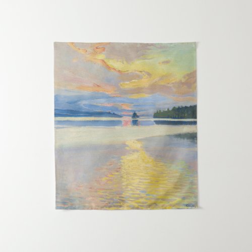 Akseli Gallen_Kallela _ Sunset over Lake Ruovesi Tapestry